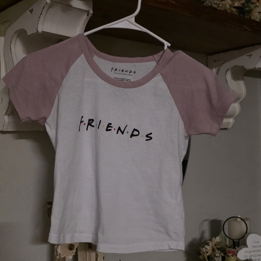 FRIENDS Kids Short Sleeve Tee - Pink and White